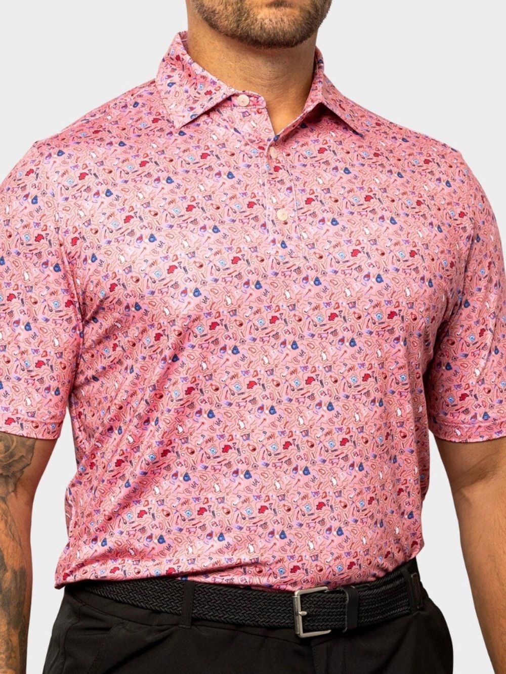 U Suck At Golf Polo Shirt- Men’s 3XL- HamDoodle Arkansas Summer BBQ